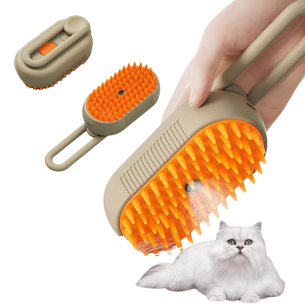 Cepillo A Vapor Para Mascota 3 En 1